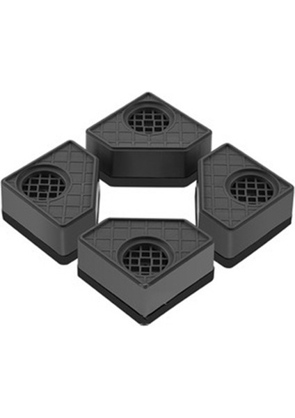 4 Adet Çamaşır Makinesi Yükseklik Artırma Pedleri Anti Pedler Sessiz Kayma Yükseltici Mat Buzdolabı Kurutma Makinesi Destek Standı 4,5 cm (Yurt Dışından)
