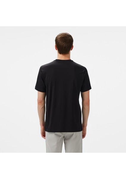 Erkek Siyah Regular Fit Baskılı T-Shirt fiyatları