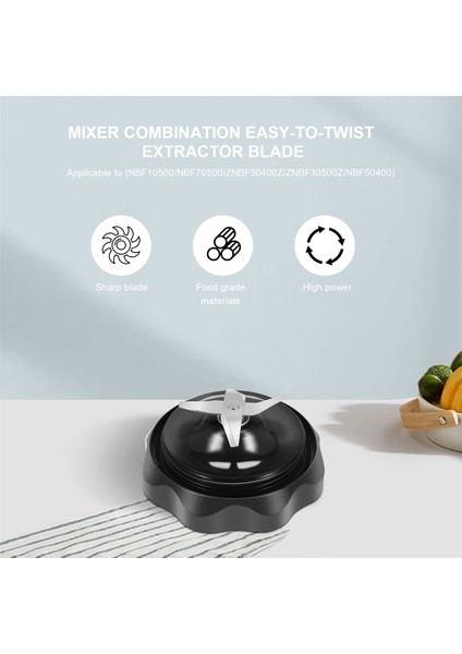 Yedek Blender Kombosu Kolay Çevirmeli Çıkarıcı Bıçak, Nutribullet 1200W Blender Kombosu ZNBF30500Z 1 Adet ile Uyumlu (Yurt Dışından) indirimleri