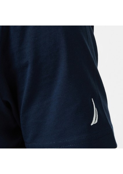 Erkek Lacivert Regular Fit Baskılı T-Shirt indirimleri