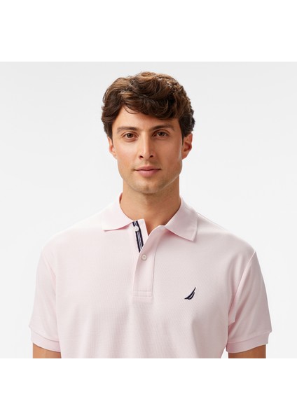 Erkek Pembe Classic Fit Polo Yaka T-Shirt fırsatları