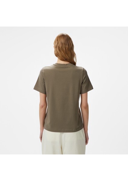 Kadın Yeşil Regular Fit Kısa Kollu T-Shirt fiyatları