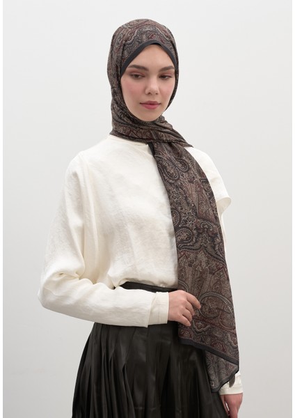 Slyvıe Desen Şal Acı Kahve fiyatları