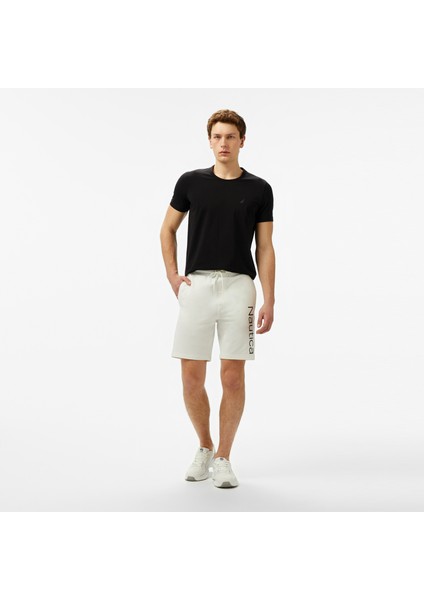 Erkek Krem Regular Fit Şort