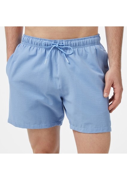 Erkek Mavi Regular Fit Deniz Şortu fırsatları