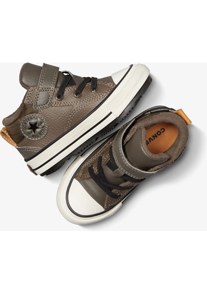 Chuck Taylor All Star Malden Street Bebek Kahverengi Deri Bot