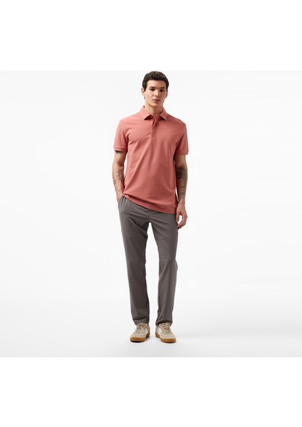 Erkek Kahverengi Slim Fit Polo Yaka T-Shirt modelleri