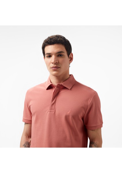 Erkek Kahverengi Slim Fit Polo Yaka T-Shirt fırsatları