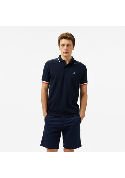 Erkek Lacivert Classic Fit Polo Yaka T-Shirt