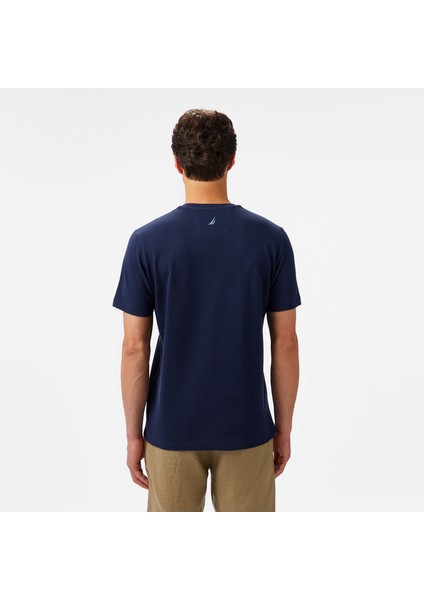 Erkek Lacivert Regular Fit Baskılı T-Shirt fiyatları