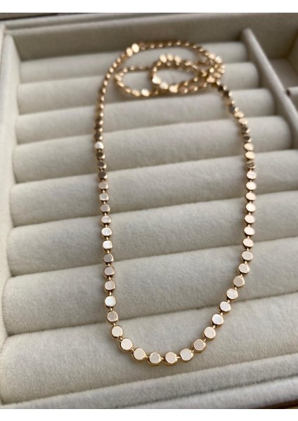 Çelik Gold Renk Kolye