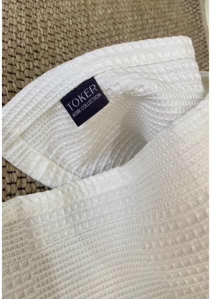 Çift Kişilik Beyaz Şaşırtma Kareli Pike & Yatak Örtüsü modelleri