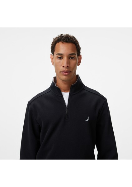 Erkek Siyah Regular Fit Sweatshirt fırsatları