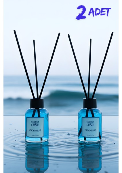 2'li Oda Kokusu Çubuklu Ocean Okyanus 50 ml