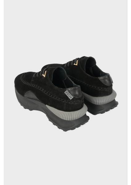 Numa Serisi Kadın Siyah Hakiki Deri Sneaker Ayakkabı fırsatları