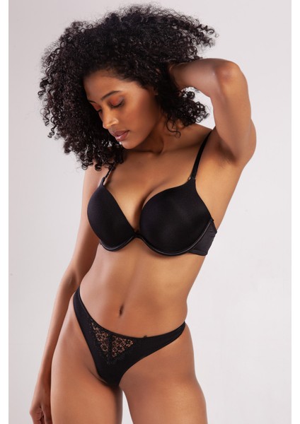 Garland Heavy Push Up Bra, Siyah Konforlu ve Şık Sütyen fırsatları