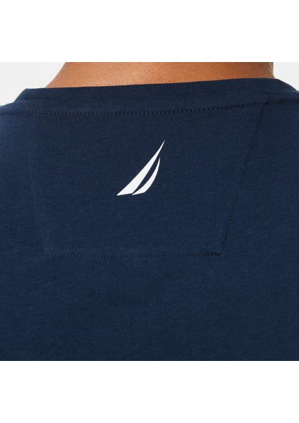 Erkek Lacivert Regular Fit Baskılı T-Shirt indirimleri