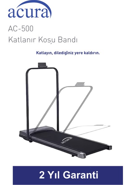 AC-500 Bluetoothlu, Hoparlörlü, Uzaktan Kumandalı Katlanır Koşu Bandı fiyatları
