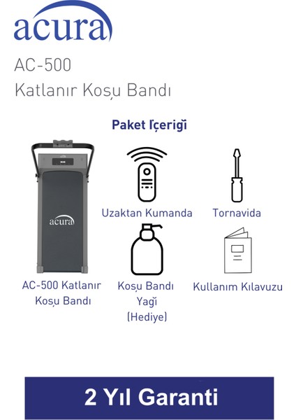 AC-500 Bluetoothlu, Hoparlörlü, Uzaktan Kumandalı Katlanır Koşu Bandı indirimleri