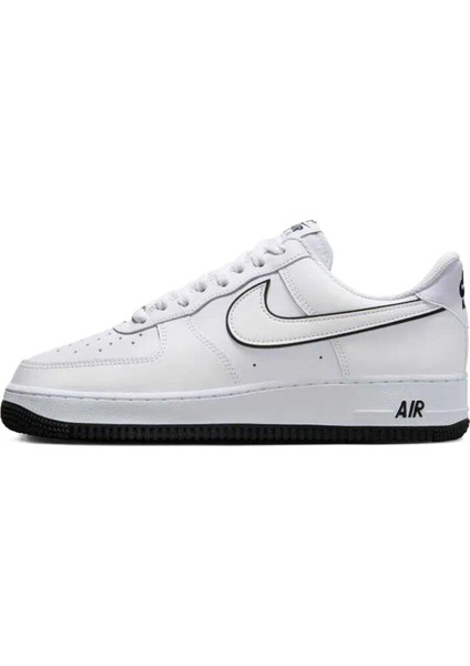Air Force 1'07 Low Af1 Leather Unisex Sneaker Hakiki Deri Günlük Spor Ayakkabı Beyaz