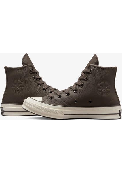 Chuck 70 Unisex Kahverengi Deri Sneaker fırsatları