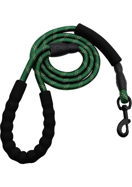 006 # Köpek Tasma Uzun Kurşun Eğitim Izleme Hattı Rahat Kolu Ağır Köpek Yavrusu Halatı - Yeşil (Yurt Dışından)