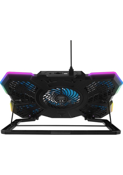 Rampage AD-RC13 Bellatrıx Siyah 5 Fan 2 USB Rgb Işıklı 15"-17" Notebook Soğutucu Stand fiyatları