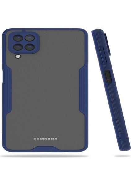 Samsung Galaxy A22 Kılıf Platin Silikon - Lacivert