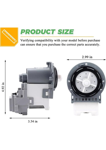 DC31-00178A DC31-00187A Samsung Çamaşır Makinesi Için Çamaşır Makinesi Tahliye Pompası Motoru - DC31-00178D B35-3A'NIN Yerini Alır (Yurt Dışından) fırsatları