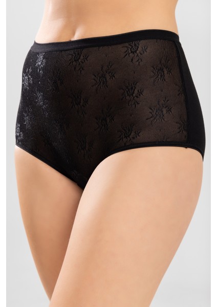 Kadın Güpürlü Külot 3'ü Set 8940 Siyah indirimleri