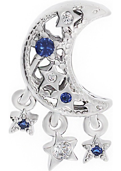 Yıldız ve Yeni Ay Sallantılı Gümüş Charm fiyatları