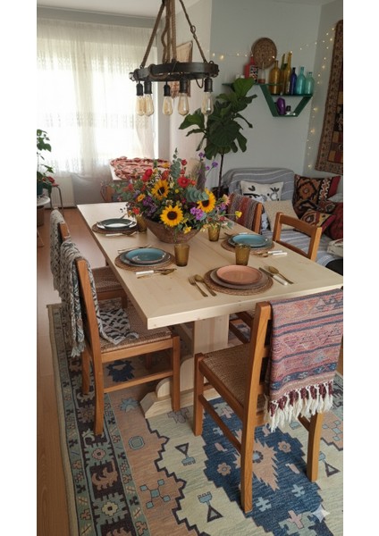 Ert Masif Ladin Yemek Masası