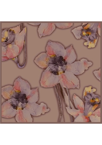 % 100 Saf Ipek Sura Eşarp - Sonbahar - Kış 7995701 332