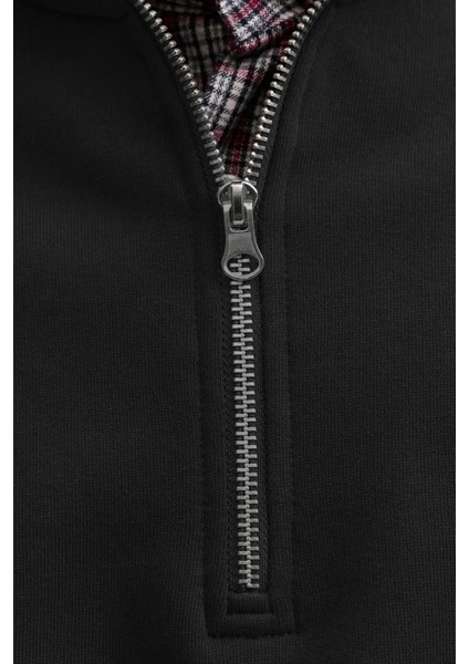 Erkek Jornorrebro Yarım Fermuarlı Dik Yaka Sweatshirt 12282899 Siyah modelleri
