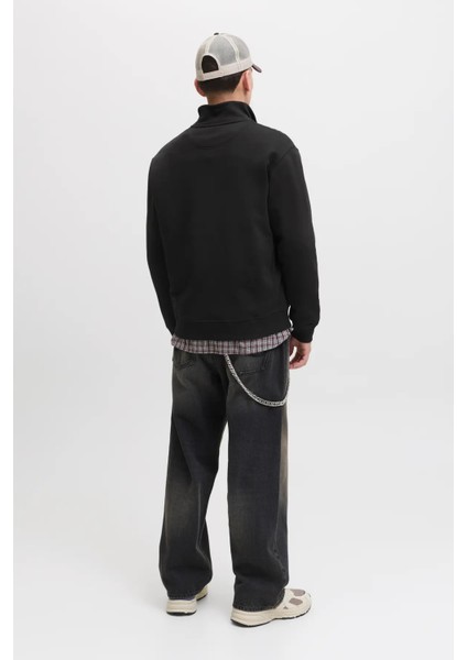 Erkek Jornorrebro Yarım Fermuarlı Dik Yaka Sweatshirt 12282899 Siyah indirimleri