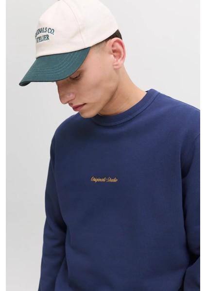 Erkek Jornorrebro Rahat Kalıp Bisiklet Yaka Sweatshirt 12282893 Lacivert fiyatları