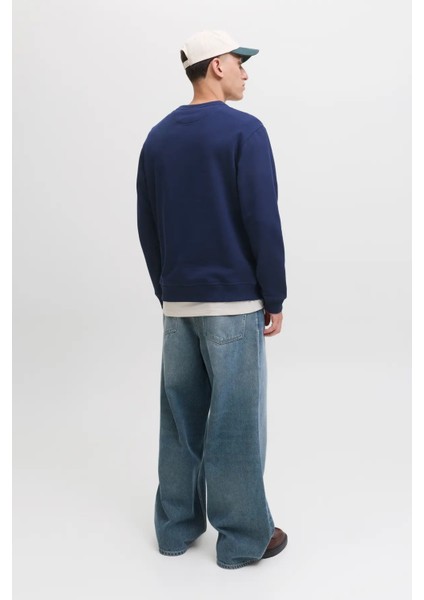 Erkek Jornorrebro Rahat Kalıp Bisiklet Yaka Sweatshirt 12282893 Lacivert indirimleri