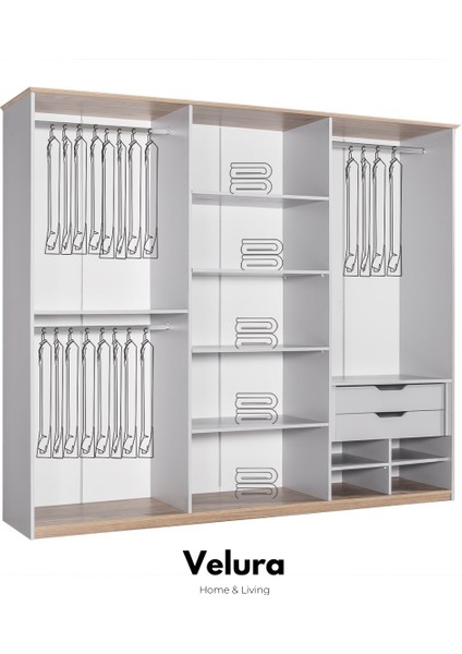 Respi 6 Kapaklı Aynalı Gardırop (Dolap) modelleri