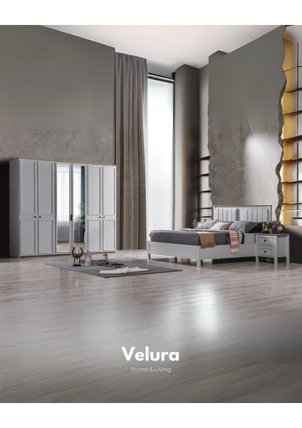 Respi 6 Kapaklı Aynalı Gardırop (Dolap)
