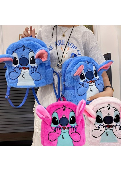Stitch Peluş Sırt Çantası Peluş Çanta Peluş Sırt Çanta Çocuklar Için Peluş Çanta