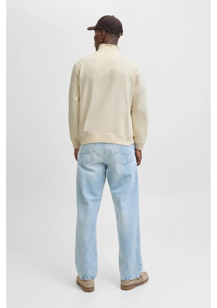 Erkek Jornorrebro Yarım Fermuarlı Dik Yaka Sweatshirt 12282899 Ekru indirimleri