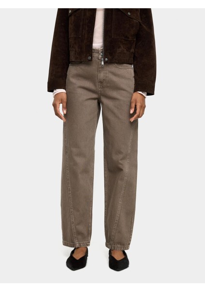 %100 Pamuk Balon Kesim Bol Denim Pantolon fiyatları