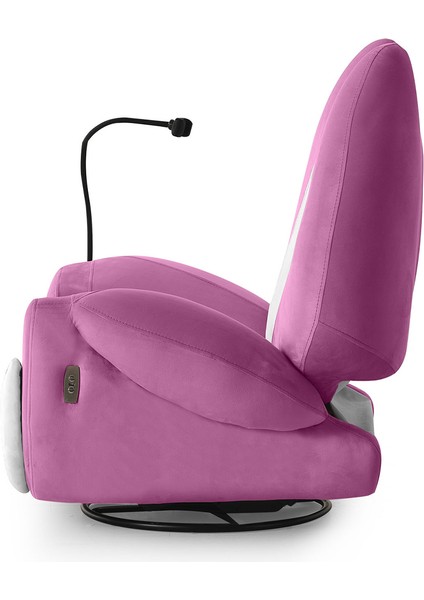 Pink Sallanır Elektrikli Tv Koltuğu Dinlenme Berjeri