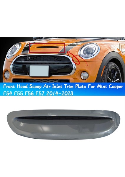 Araba Ön Kaput Kepçesi Hava Giriş Trim Plakası 51137328312 Mini Cooper F54 F55 F56 F57 2014-2023 Bonnet Hood Havalandırma Kepçesi (Yurt Dışından) fiyatları