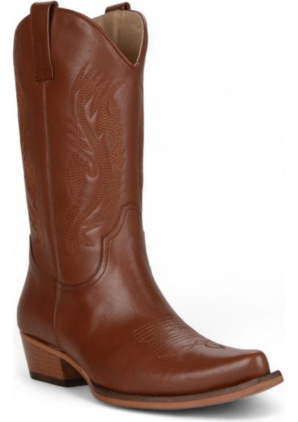 Taba Nakışlı Erkek Kovboy Çizmesi modelleri