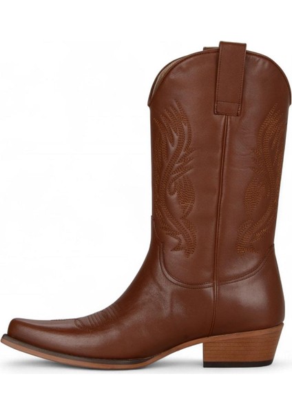 Taba Nakışlı Erkek Kovboy Çizmesi indirimleri