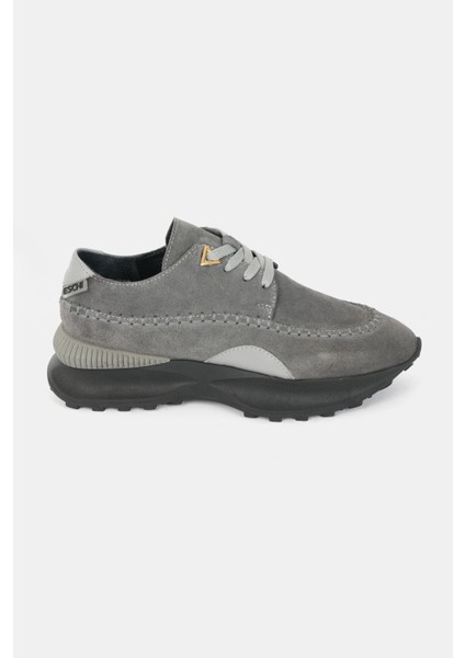 Numa Serisi Kadın Gri Hakiki Deri Sneaker Ayakkabı