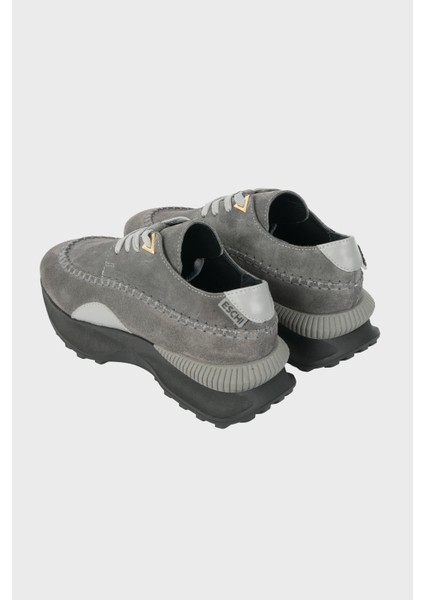 Numa Serisi Kadın Gri Hakiki Deri Sneaker Ayakkabı modelleri