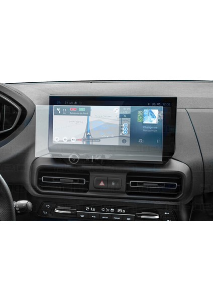 Peugeot Rifter 2024-2025 Uyumlu 10 Inç Navigasyon 9h Nano Ekran Koruyucu