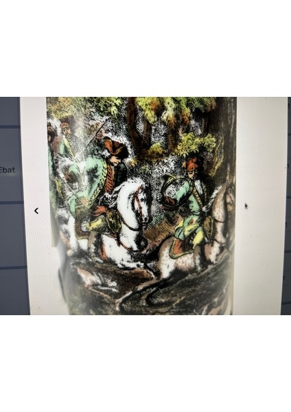 Rastal Zin Kapaklı Porselen Tankart - 25 cm Boyunda